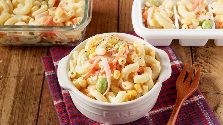 【マカロニサラダ】冷蔵庫 サラダ】冷蔵庫に余っている材料で『マカロニサラダ』 - YouTube