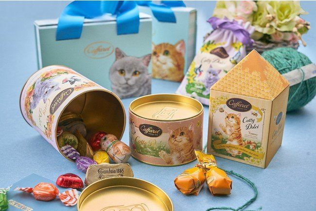 2月22日 “ねこの日” に食べたい。カファレルから「キャッティ・ドルチ」コレクションが発売の画像