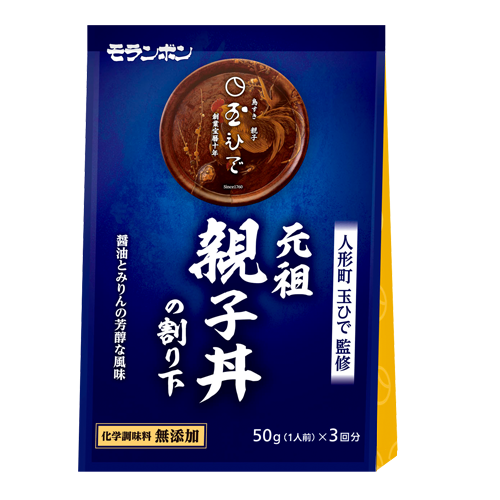 「玉ひで監修 親子丼の割り下」の青いパッケージ