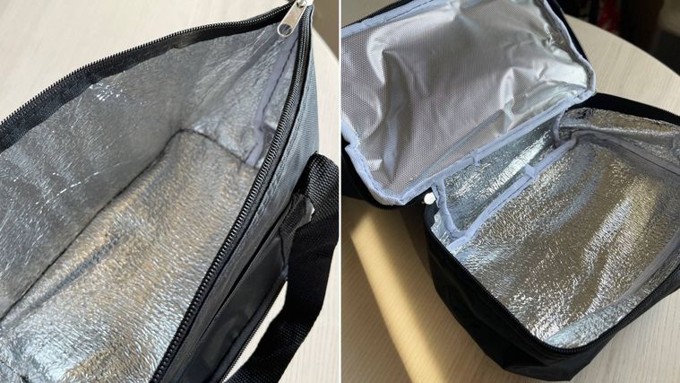 ダイソーランチバッグ二段式の上段と下段