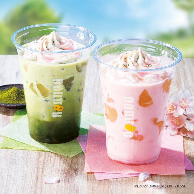 ドトールで「春フェア」が開催!桜と抹茶のドリンク&スイーツで春を満喫の画像