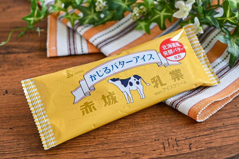 かじるバターアイスのパッケージ