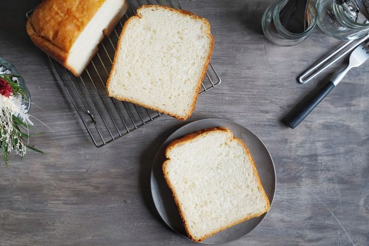 しあわせの生食パンミックスのパンの断面