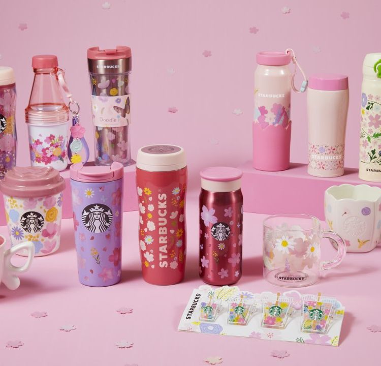 スタバのさくらグッズに第2弾が登場 鮮やかな桜柄のタンブラーやカップなど14種類が発売 Macaroni