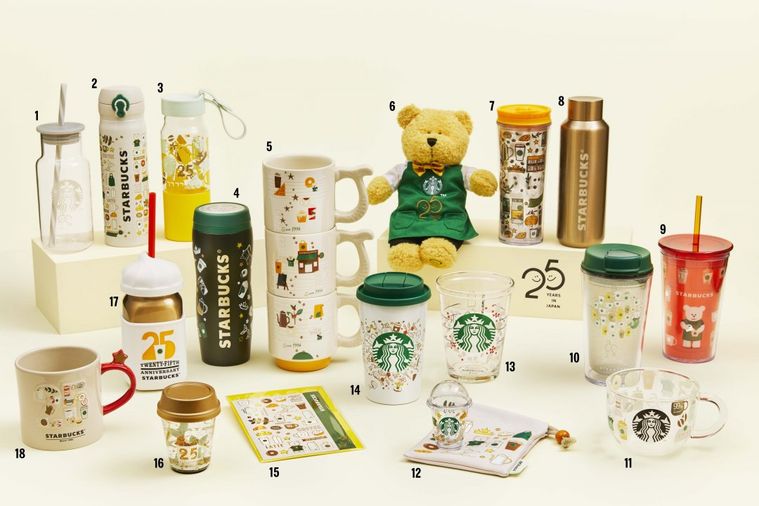 スタバが日本上陸25周年を記念したグッズを発売。第1弾は4月14日よりスタート!の画像