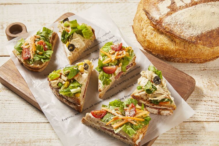 スタバ運営のパン屋「プリンチ®」に3種の新作サンドイッチ登場!パンごとにちがう味わいを楽しめるの画像