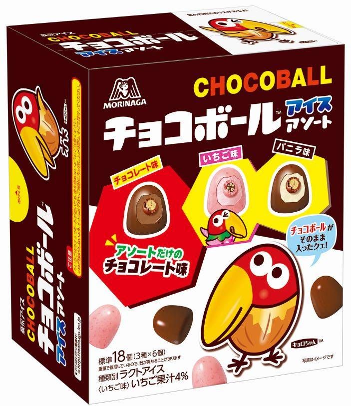 キョロちゃんが描かれたチョコボールアイスのパッケージ