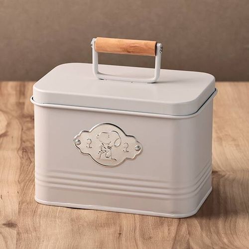 スヌーピー ウッドハンドルスクエアティン