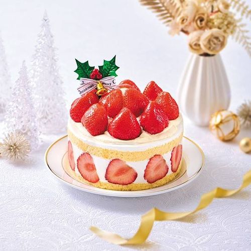 あまおう苺たっぷりの贅沢クリスマスショートケーキ