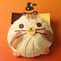 ハロウィン 魔女ネコちゃんのデコレーション16cm