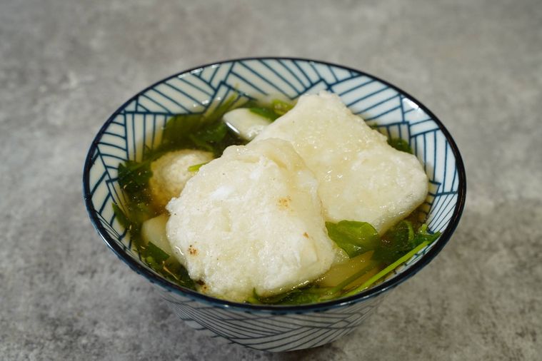 餅を盛り付けた様子