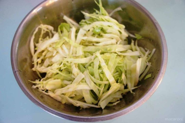 野菜をカットした状態