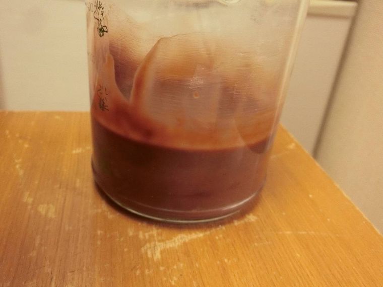 チョコを溶かした生クリーム