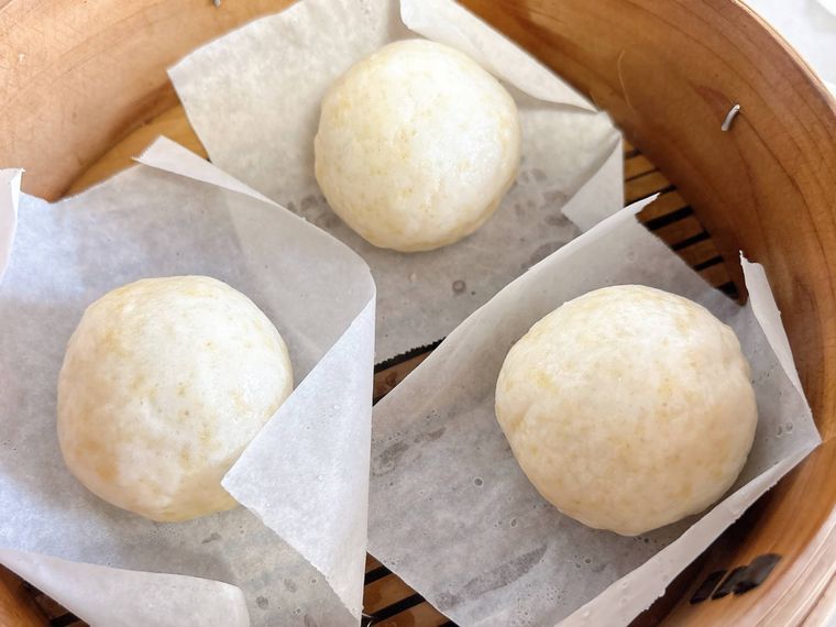 蒸しあがったまんじゅう