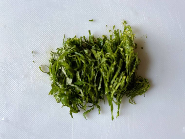 千切りにした大葉