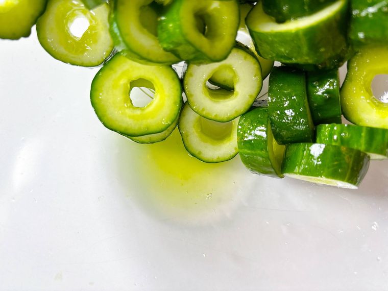 きゅうりから出た水分