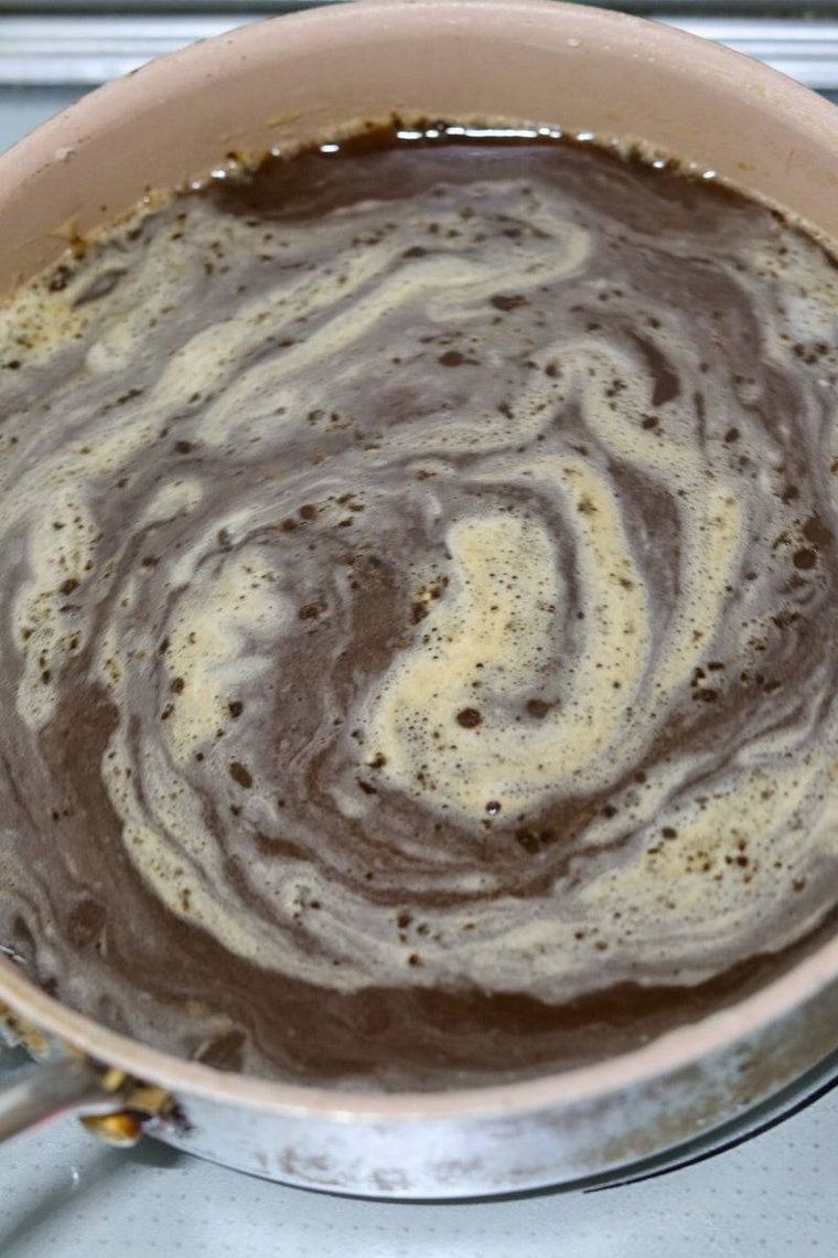 加熱している様子