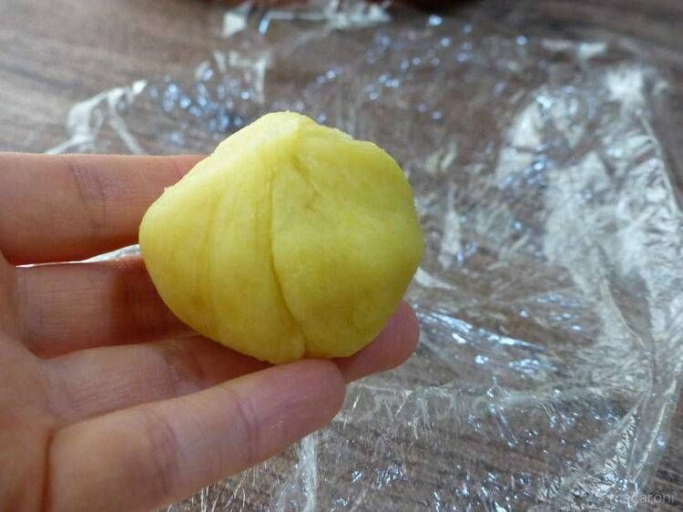 完成した茶巾絞り