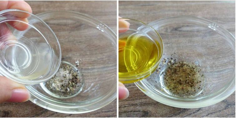 カルパッチョソースを作っている様子