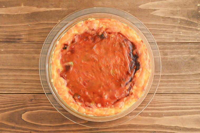 完成したミラノ風ドリア風