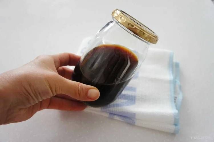ゆずポン酢が入った保存瓶
