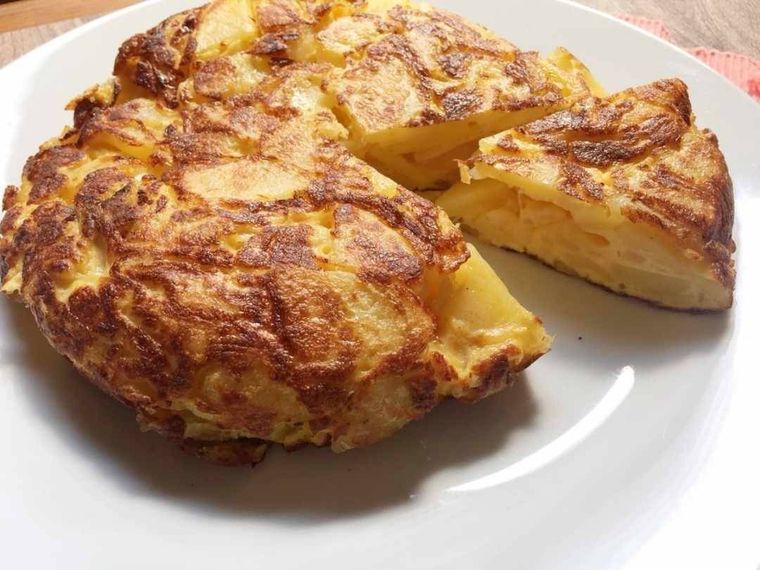 完成したトルティージャ