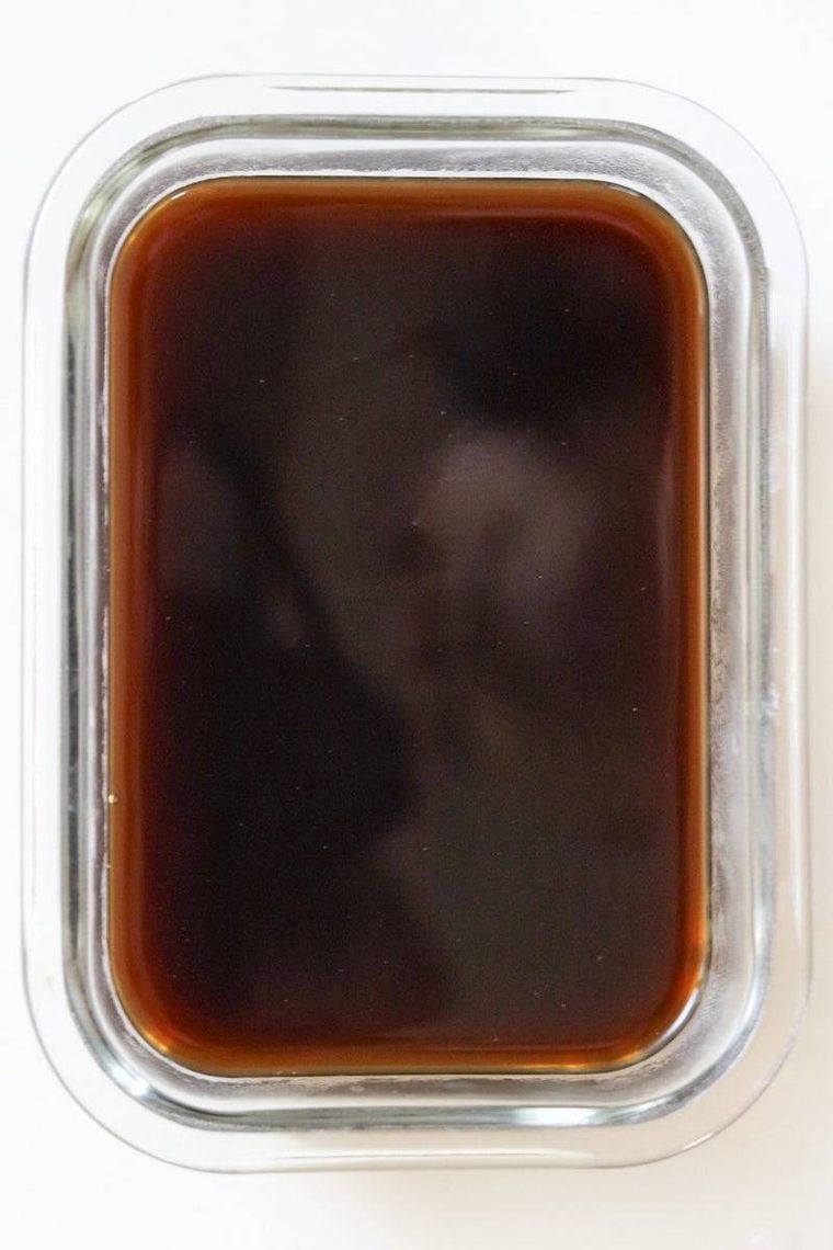 コーヒー液を冷やしている様子