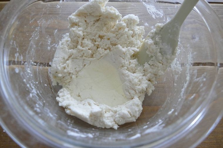 サラダ油を加えた様子