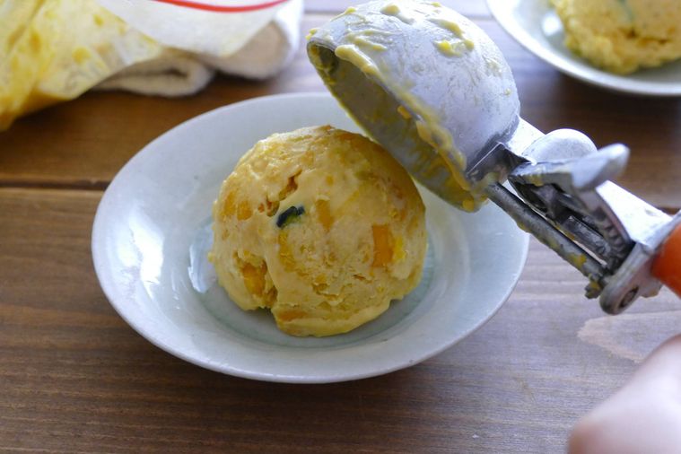かぼちゃアイス