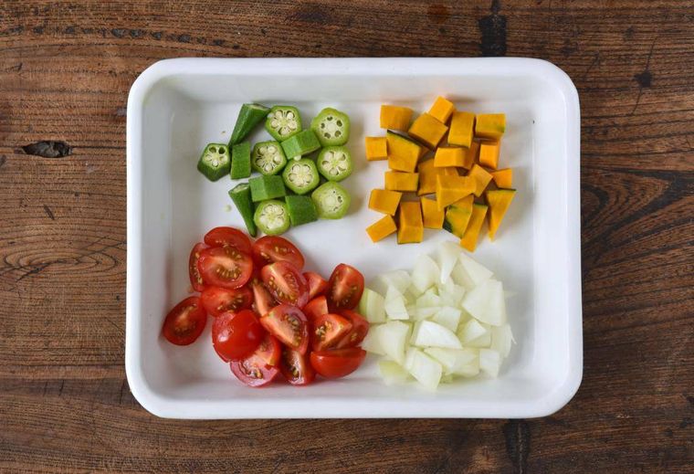 カットした4種の野菜