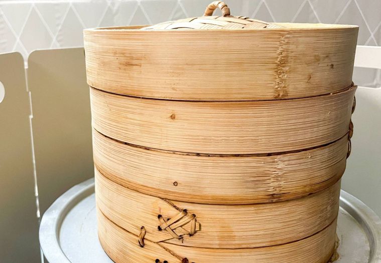 せいろを蒸す様子