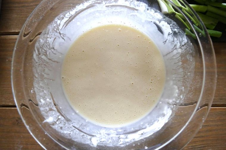 生地を混ぜた様子