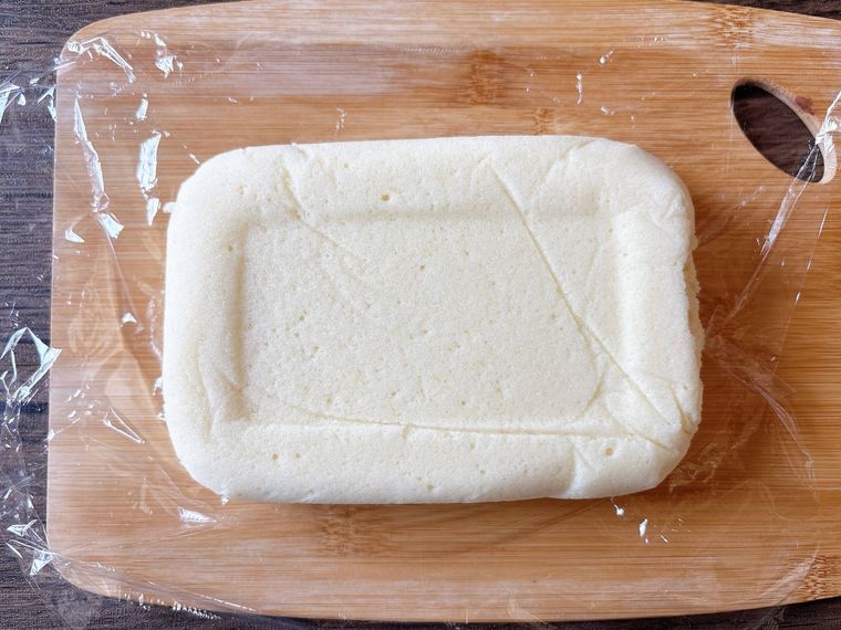 まな板に出したアップルマシュマロ