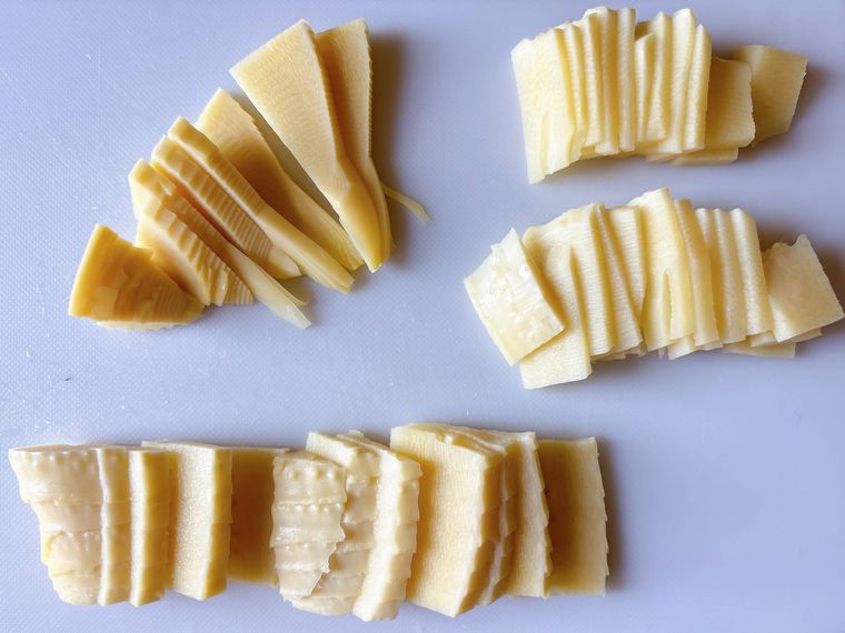 カットしたたけのこ