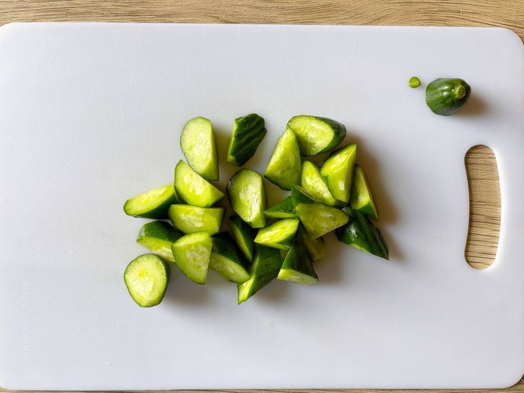 乱切りにしたきゅうり