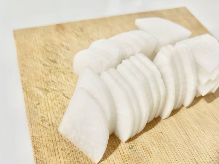 いちょう切りにした大根